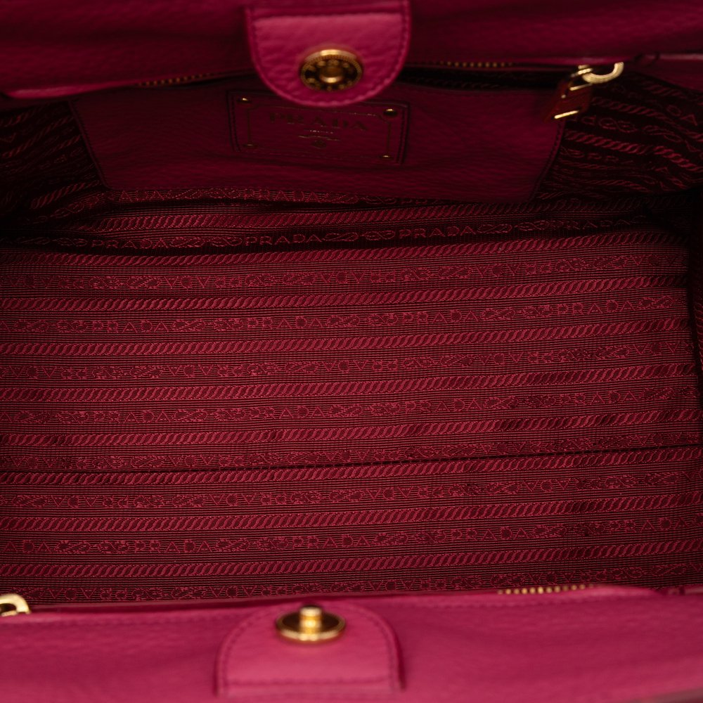 Pre-Loved Prada Vitello Daino Front Pocket Open Convertible Tote - Picture 4 of 6